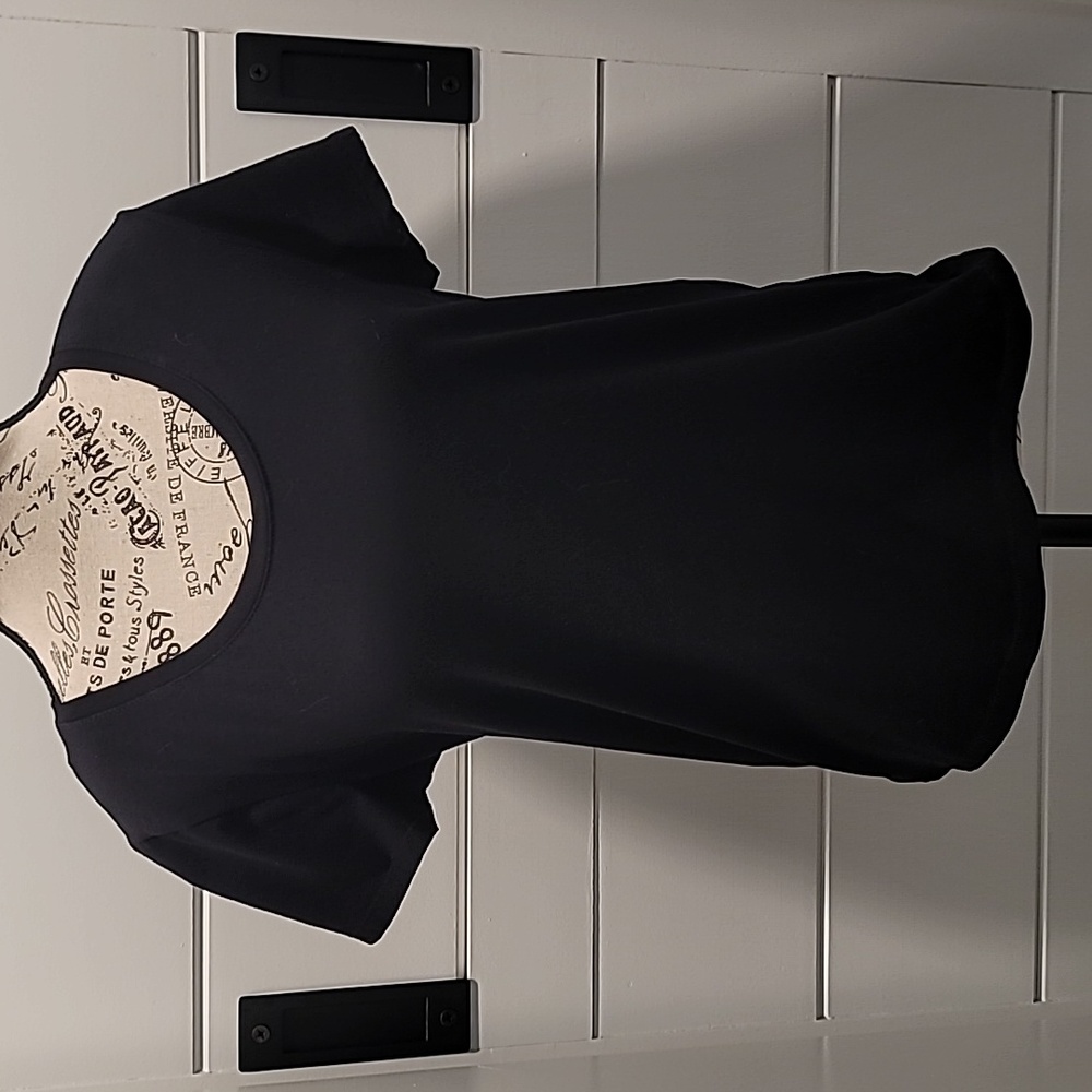 Vintage Carole Little Solid Black TShirt